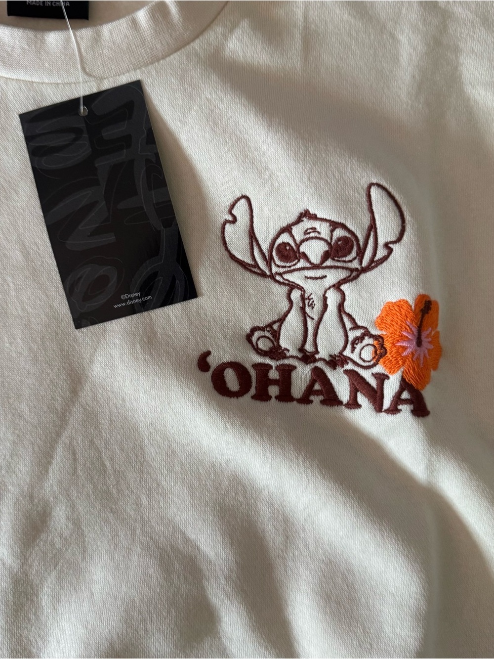 NWT small Disney Lilo & Stitch Floral Crewneck - Picture 3 of 8